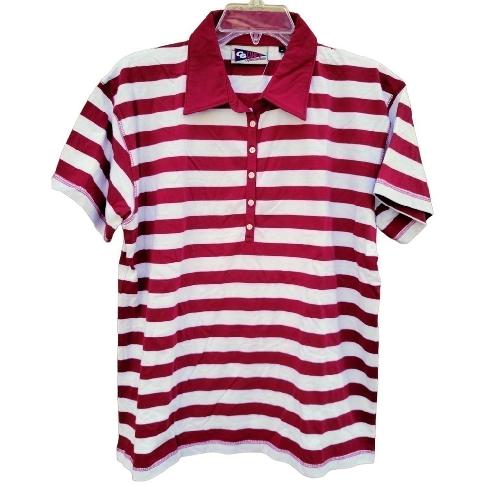 Campus Specialties Red White Polo Shirt XL